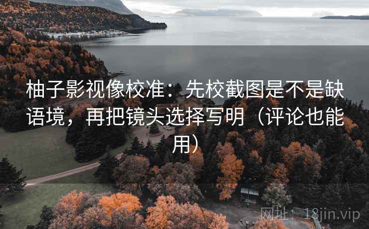 柚子影视像校准:先校截图是不是缺语境,再把镜头选择写明(评论也能用) 第2张 柚子影视像校准:先校截图是不是缺语境,再把镜头选择写明(评论也能用) 第2张